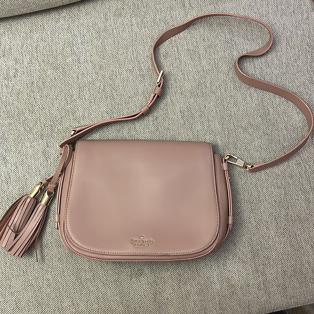 Kate Spade Tan “Elliot” Crossbody Body with Brown Dustbag